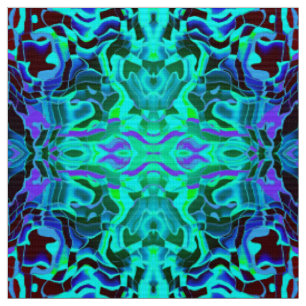 Linear Geometrisch Aqua Mauve Lila Blau Artdeco Stoff