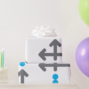 Linearbogen Moderne Minimalistische Geometrie Geschenkpapier