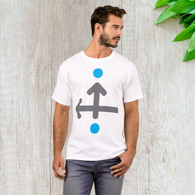 Linearbogen Moderne Minimalistische Geometrie T-Shirt (Von Creator hochgeladen)
