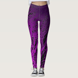 Lineare Explosion lila - Leggings