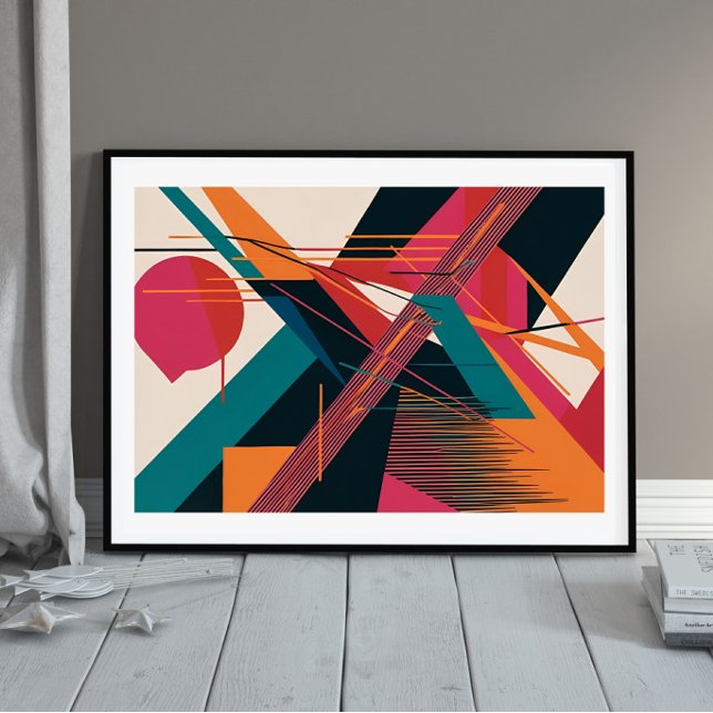 Lineare Flux: Fettleere Abstrakte Energie Poster (Von Creator hochgeladen)
