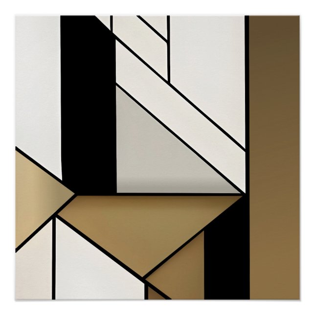 Lineare Geometrie Poster (Vorderseite)