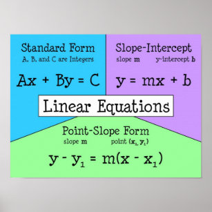 Lineare Gleichungen Poster