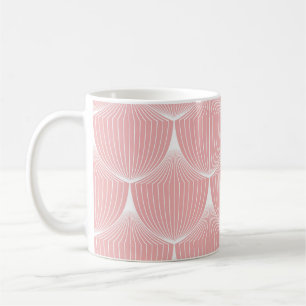 Lineare Skalen der 20er Jahre: Elegantes Muster Kaffeetasse