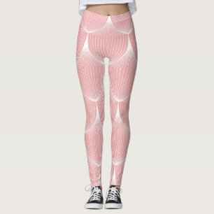 Lineare Skalen der 20er Jahre: Elegantes Muster Leggings