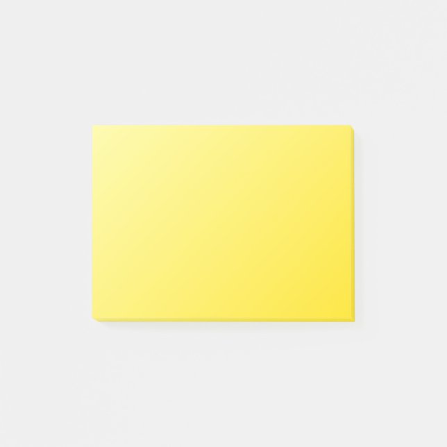 Lineare Steigung D1 - hellgelb zum dunklen Gelb Post-it Klebezettel (Vorderseite)