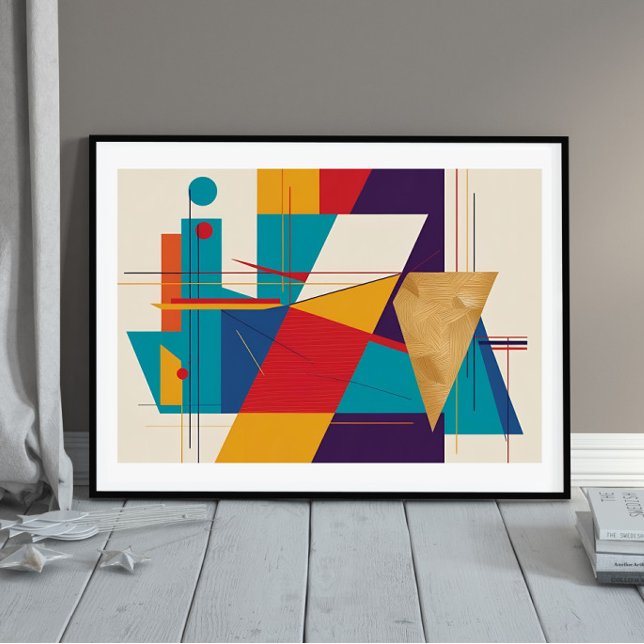 Lineare Symphonie: Bold Abstrakt Geometry Poster (Von Creator hochgeladen)