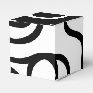 Lineare Überzeugung I: Abstrakt Schwarz & Weiß Geschenkschachtel