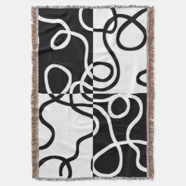 Lineare Überzeugung II: Abstrakt Schwarz und Weiß Decke