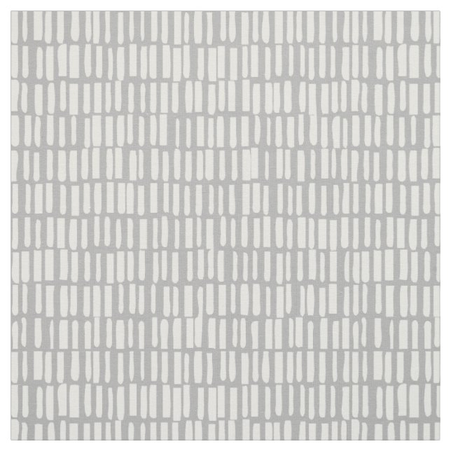 Lineares, modernes Muster - Sagamore - Grau Stoff (Muster)