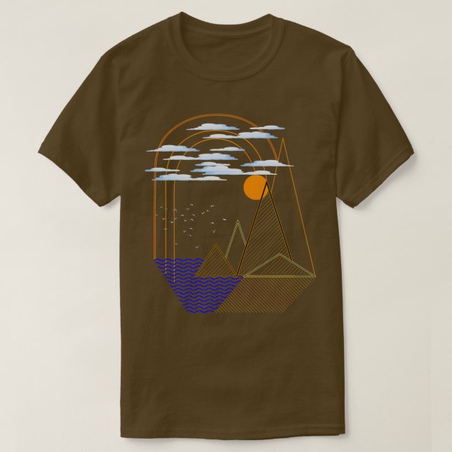 Linearlandschaft T-Shirt (Design vorne)