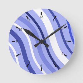 Líneas Color Runde Wanduhr