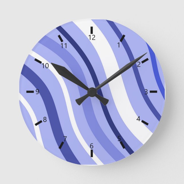 Líneas Color Runde Wanduhr (Vorderseite)