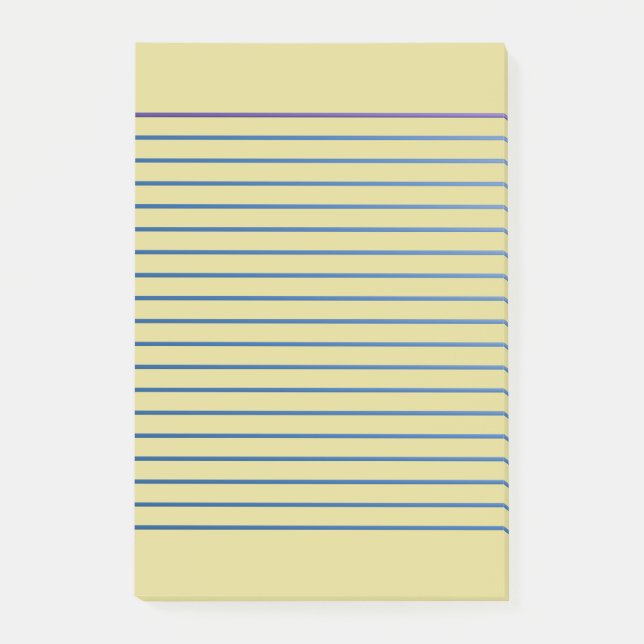 Lined Beige Post-it Klebezettel (Vorderseite)