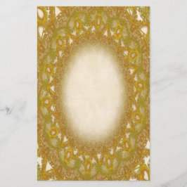 Lined Gold Lace p2 Stationery Pages Briefpapier