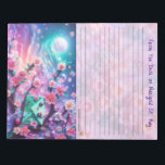 Lined Happy Mail Notepad Notizblock<br><div class="desc">Palais de Marigold St. May creates unique stationery for those who think the Louvre should have more color, more Kawaii, and more rainbows. Note that the designs are generally created for the large notepads, stationery sheets, stickers, address labels, note cards, and envelopes. If you would like a different size, or...</div>