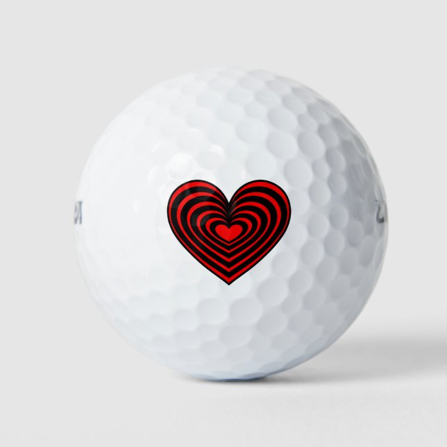 Lined Hearts Golfball (Vorderseite)