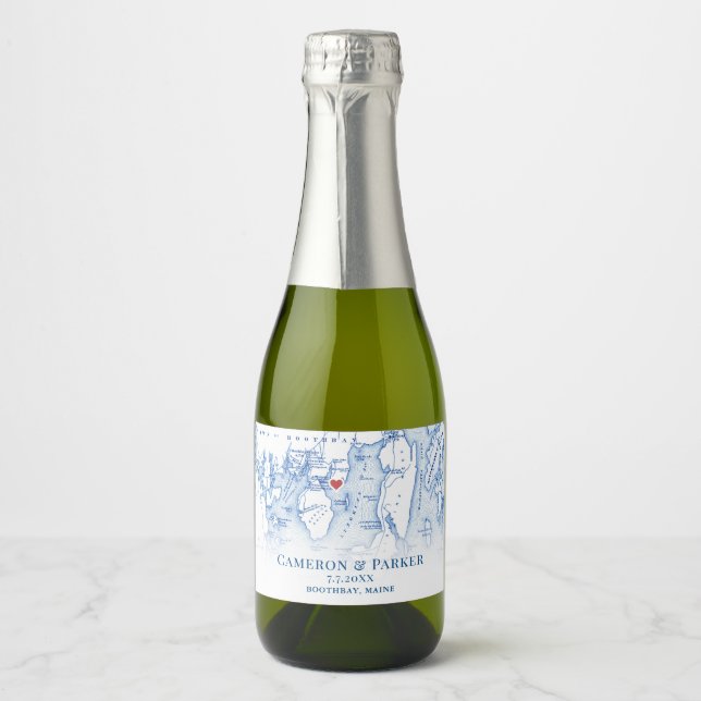 Linekin Bay Resort Maine Wedding Mini Flasche (Vorderseite)