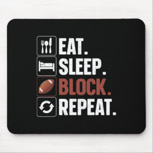 Lineman Art for Men Women Football Player Offensiv Mousepad