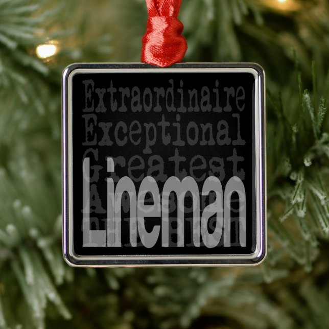 Lineman Extraordinaire Ornament Aus Metall (Baum)