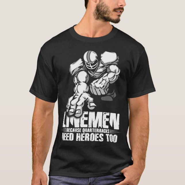 Lineman Football Shirt Quarterbacks Helden (Vorderseite)