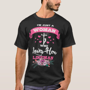 Lineman Gifts Line Worker Line Wife I Love My Line T-Shirt