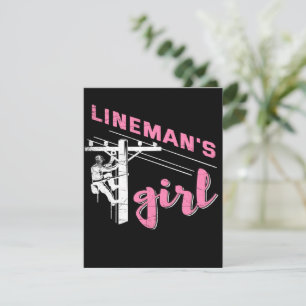 Lineman-Mädchen   Mechanische Leinwand Einladung