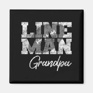 Lineman Opa - Fußballspielerfamilie Magnet