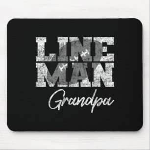 Lineman Opa - Fußballspielerfamilie Mousepad