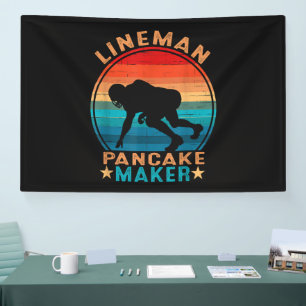 Lineman Pancake Maker - Amerikanischer Football Banner