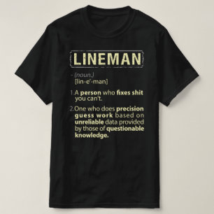 Lineman Real American Definition T-Shirt