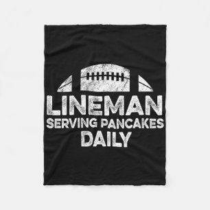 Lineman Serving Pancakes Daily Football Offensive Fleecedecke