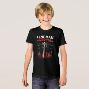 Lineman Spaß: Die Polen wie ein Bergsteiger Tri-Blend Shirt