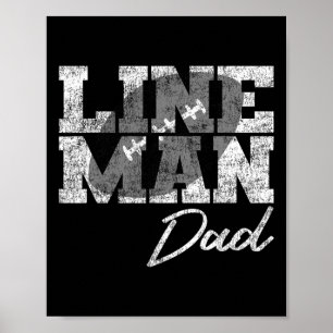 Lineman Vater - Fußballspielerfamilie Poster