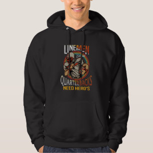 Lineman, weil Quarterbacks auch Helden brauchen To Hoodie
