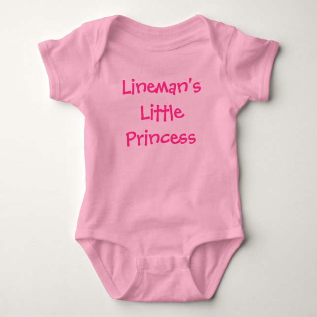 Linemans kleine Prinzessin Baby Strampler (Vorderseite)