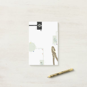 Linemans Zangen und Schaltkreise Post-it Klebezettel