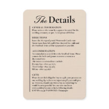 Linen Almond Wedding Details