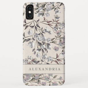 Linen Beige Floral PERSONALISIERT Case-Mate iPhone Hülle
