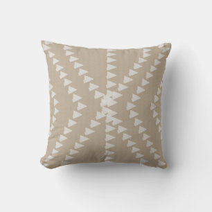 Linen Beige geometrische Pfeile Kissen