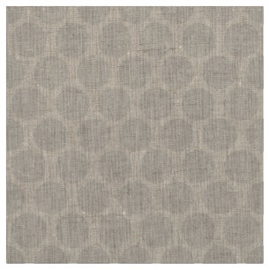 Linen Beige Mod Dots Stoff