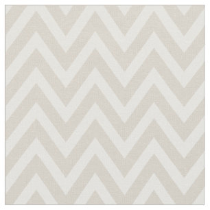 Linen Beige Moderne Zickzack Streifen Stoff