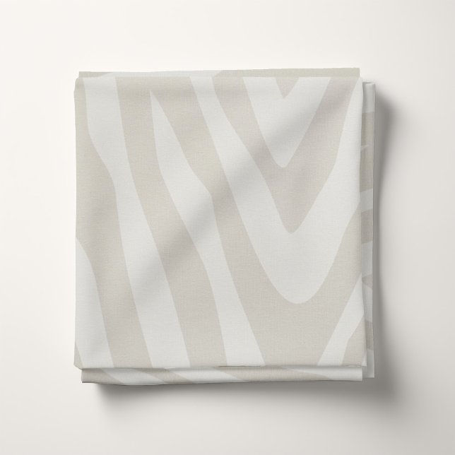 Linen Beige Zebra Print Groß Stoff (Von Creator hochgeladen)