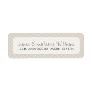 Linen Beige Zickzack Streifen Moderne Hochzeit