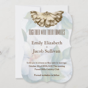 Linen Daisy Lime Green Nature Einladung zur Hochze