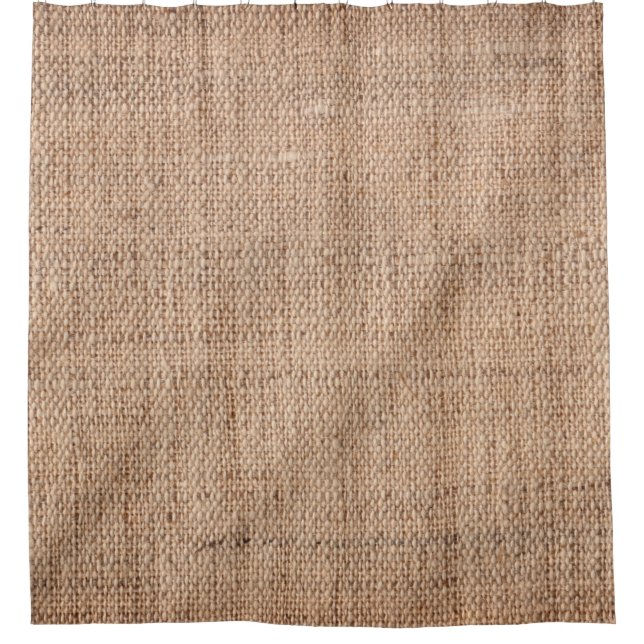 Linen duck coarse grain canvas crumpled vignette t duschvorhang (Vorderseite)