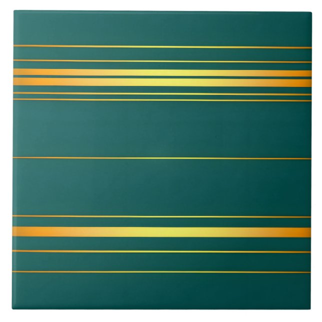 Linen Luxus moderne grüne Gold Texture Collection Fliese (Vorderseite)