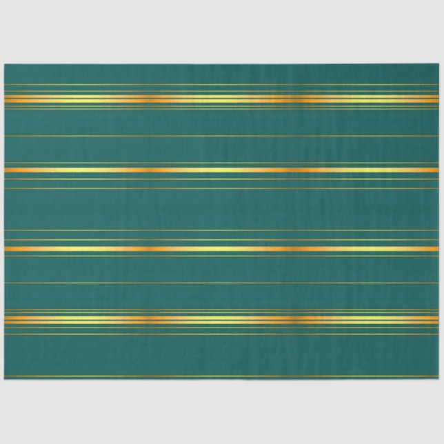 Linen Luxus moderne grüne Gold Texture Collection Seidenpapier (Vorderseite)