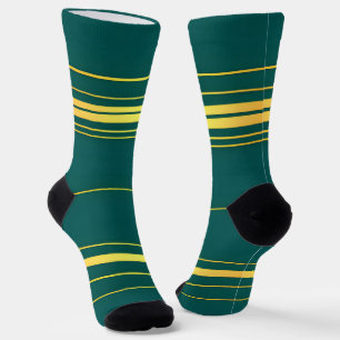 Linen Luxus moderne grüne Gold Texture Collection Socken