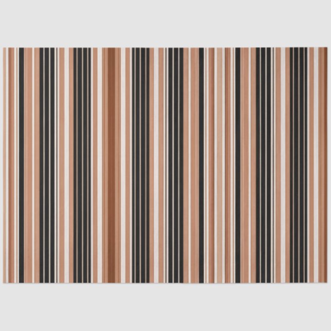 Linen Luxus Populäre braune White Collection Seidenpapier (Vorderseite)